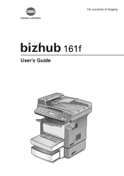 Konica Minolta Bizhub 161f Manual