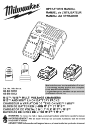 Milwaukee Tool M18 & M12 Multi-Voltage Charger Operators Manual 3