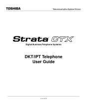 Toshiba DKT3010-SD - Digital Phone Manual