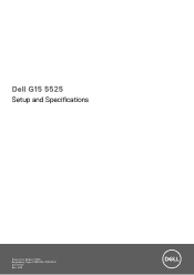 Dell G15 5525 Setup and Specifications