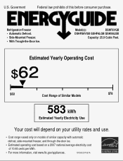GE GSHS6LGBSS Energy Guide