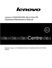 Lenovo C255 Lenovo C240/245/255 All-In-One PC Hardware Maintenance Manual