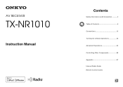 Onkyo TX-NR1010 Owner Manual