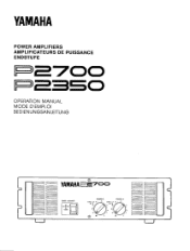 Yamaha P2350 Owner's Manual (image)
