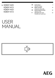 AEG KDE911423B User Manual