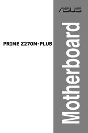 Asus PRIME Z270M-PLUS PRIME Z270M-PLUS Users manual ENGLISH