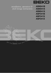 Beko ASP341 User Manual