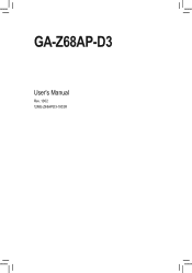 Gigabyte GA-Z68AP-D3 Manual