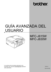 Brother International MFC-J615W Advanced Users Manual - Spanish