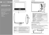 Dynex DX-P9DVD Quick Setup Guide (English)