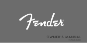 Fender Standard Stratocaster Owners Manual