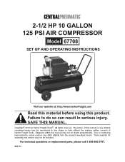Harbor Freight Tools 67708 User Manual
