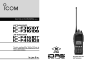 Icom IC-F4161D Instruction Manual 2