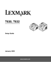 Lexmark 634tn Setup Guide