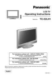 Panasonic TC22LH1 TC22LH1 User Guide