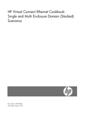 HP Integrity BL890c HP Virtual Connect Ethernet Cookbook:Single and Multi Enclosure Domain (Stacked) Scenarios