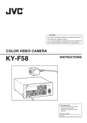 JVC KY-F58U Instruction Manual