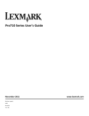 Lexmark Pro715 User's Guide
