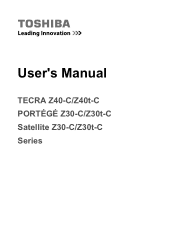 Toshiba Portege Z30-C PT261C-00F001 Users Manual Canada; English
