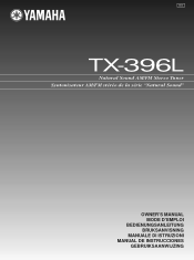 Yamaha TX-396L Owner's Manual