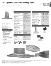 Bosch HCP36E52UC Product Spec Sheet