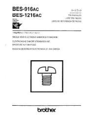 Brother International BES-1216AC Parts Manual - English
