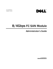 Dell PowerEdge M420 8/4 Gbps FC SAN Module Administrator's Guide