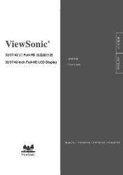 ViewSonic VT3745 VT3245, VT3745, VT4245 User Guide NT (Taiwan) Region (English)