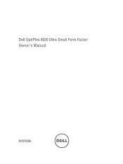 Dell OptiPlex 9020 Owner's Manual - Ultra Small Form Factor
