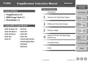 Canon 1234B002 ImageBrowser Instruction Manual Macintosh