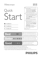 Philips 40PFL3706 Quick start guide