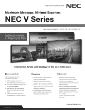 NEC V652-DRD Specification Brochure