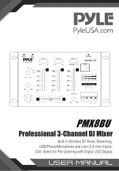 Pyle PMX8BU Instruction Manual