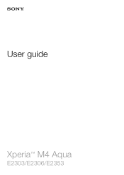 Sony Xperia M4 Aqua Help Guide