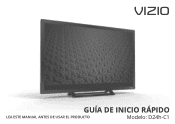 Vizio D24h-C1 Quickstart Guide (Spanish)