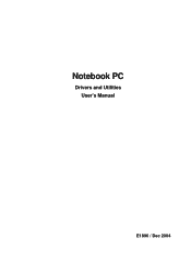 Asus W1N W1N E1896 Software User''s Manual for English Edition