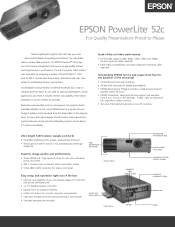 Epson PowerLite 52c Product Brochure