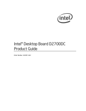 Intel D2700DC Product Guide for Intel Desktop Board D2700DC