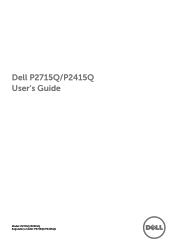 Dell P2415Q Dell  Users Guide