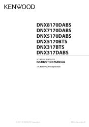 Kenwood DNX8170DABS User Manual