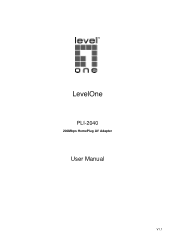 LevelOne PLI-2040 Manual