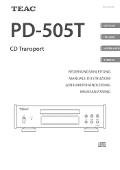 TEAC PD-505T Owners Manual Deutsch Italiano Nederlands Svenska