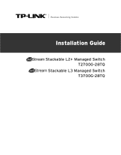 TP-Link T2700G-28TQ T2700G-28TQ V1 Installation Guide