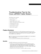 Cisco UBR904 Troubleshooting Guide