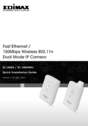 Edimax IC-3005Wn Quick Install Guide