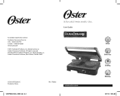 Oster Extra-Large Panini Maker amp Grill User Manual