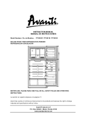 Avanti FF18D0W Instruction Manual