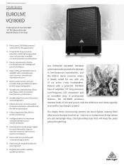 Behringer VQ1800D Product Information Document