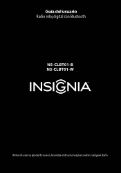 Insignia NS-CLBT01-W User Manual (Spanish)