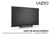 Vizio D28h-C1 Quickstart Guide (Spanish)